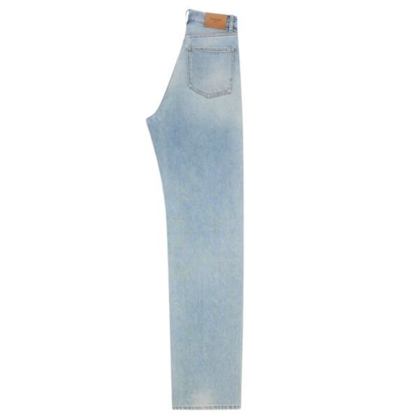 SAINT LAURENT V WAIST LONG BAGGY JEANS IN MICHIGAN BLUE DENIM - Image 2