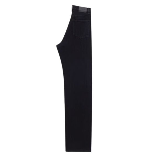 SAINT LAURENT V WAIST LONG BAGGY JEANS IN MIDNIGHT BLACK DENIM - Image 2