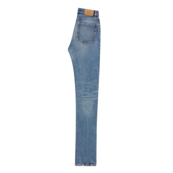 SAINT LAURENT 90S SLIM JEANS IN 50S BLUE DENIM - Image 2
