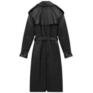 SAINT LAURENT TRENCH COAT IN SHINY LAMBSKIN