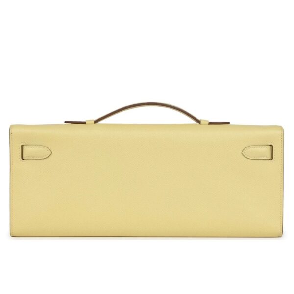 HERMÈS KELLY CUT JAUNE POUSSIN EPSOM PALLADIUM HARDWARE - Image 2