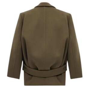 SAINT LAURENT SHORT COAT IN WOOL