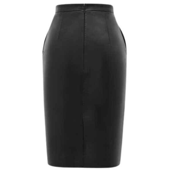 SAINT LAURENT PENCIL SKIRT IN LAMBSKIN - Image 2