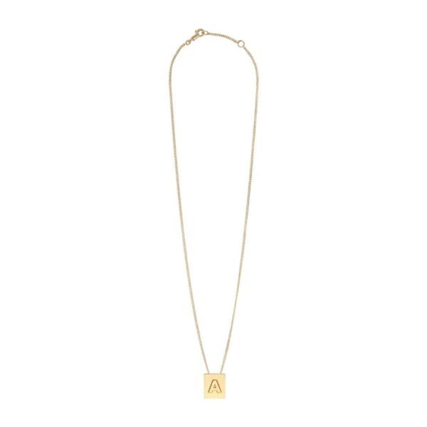 CELINE ALPHABET A NECKLACE IN BRASS WITH GOLD FINISH - Image 2