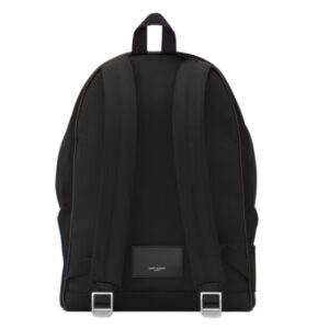 SAINT LAURENT EMBROIDERED CITY BACKPACK IN CANVAS