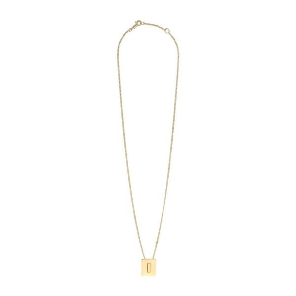 CELINE ALPHABET I NECKLACE IN BRASS WITH GOLD FINISH - Image 2