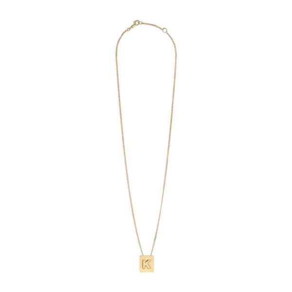 CELINE ALPHABET K NECKLACE IN BRASS WITH GOLD FINISH - Image 2
