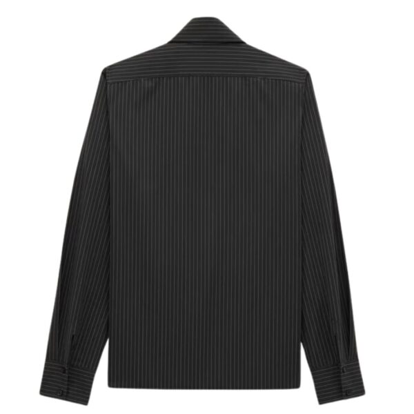 SAINT LAURENT CASSANDRE SHIRT IN STRIPED POPLIN - Image 2