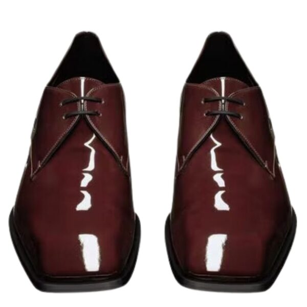 SAINT LAURENT JEAN DERBIES IN PATENT LEATHER - Image 2