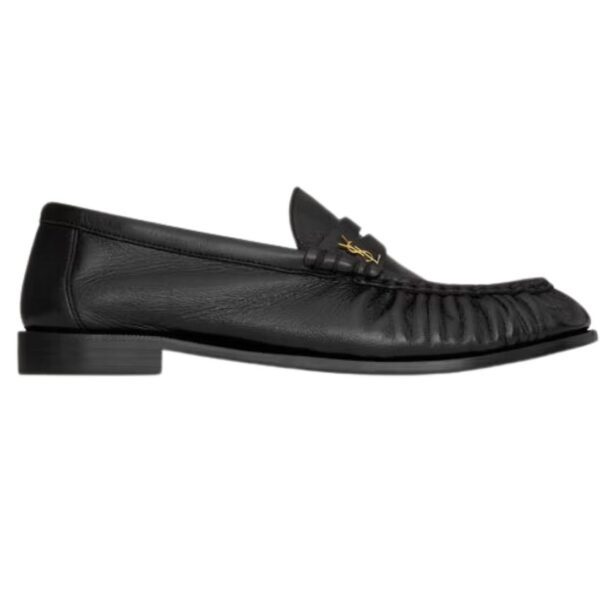 SAINT LAURENT LE LOAFER SUPPLE IN SHINY CREASED LEATHER