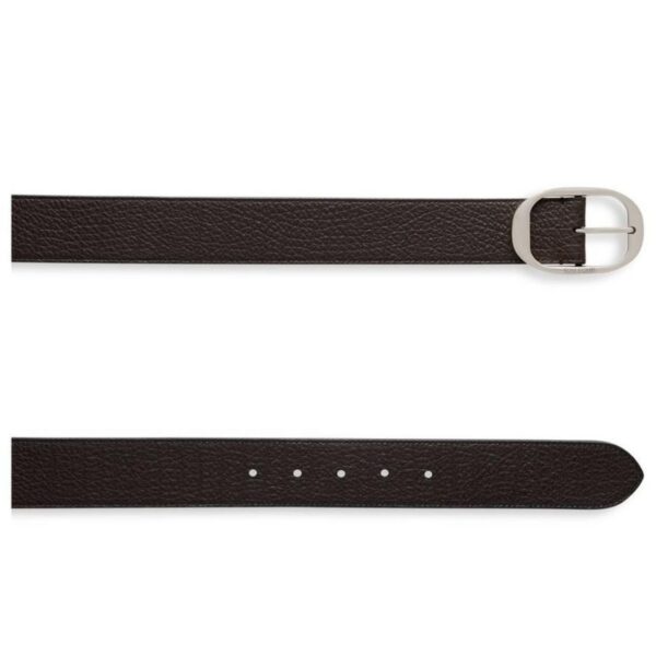 TOM FORD GRAIN LEATHER OVAL BELT - Image 2