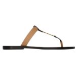 SAINT LAURENT CASSANDRE SLIDES IN SMOOTH LEATHER