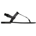 SAINT LAURENT CASSANDRE SANDALS IN GLAZED LEATHER