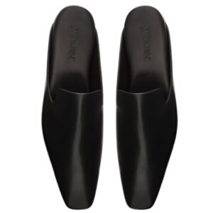 SAINT LAURENT MEURICE MULES IN SMOOTH LEATHER