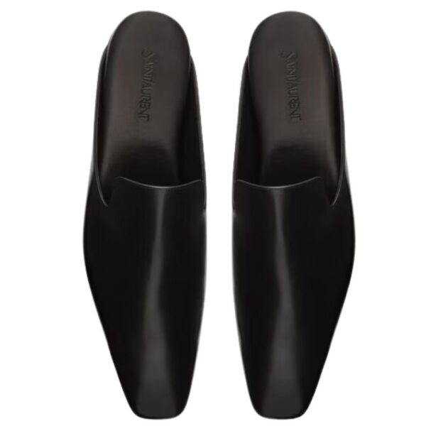 SAINT LAURENT MEURICE MULES IN SMOOTH LEATHER - Image 2