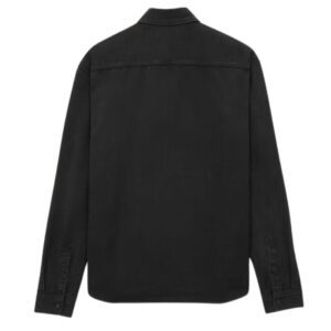 SAINT LAURENT CASSANDRE SHIRT IN RAVEN BLACK DENIM