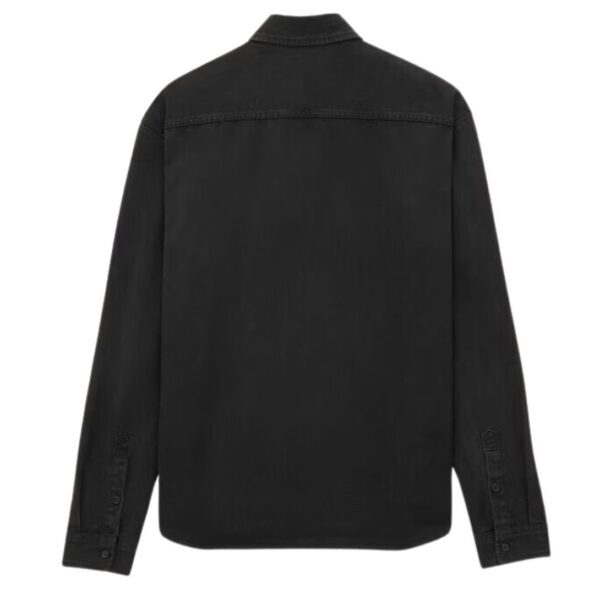 SAINT LAURENT CASSANDRE SHIRT IN RAVEN BLACK DENIM - Image 2