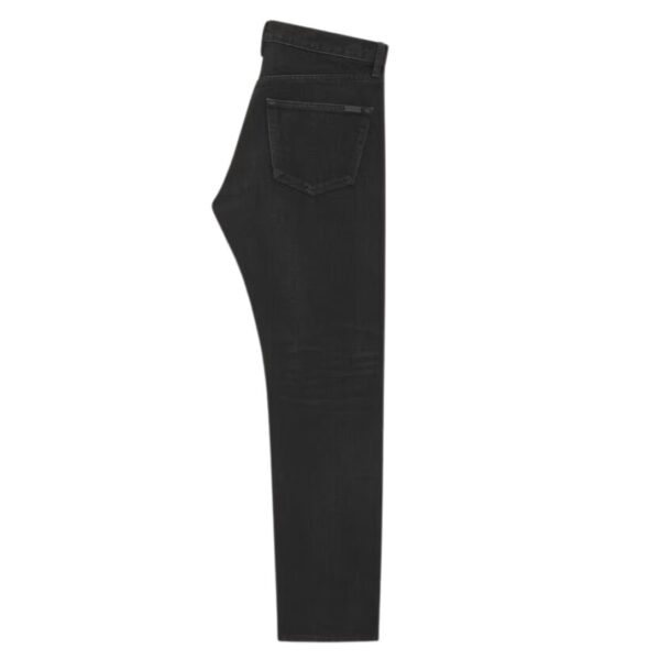 SAINT LAURENT MICK JEANS IN BLACK DENIM - Image 2