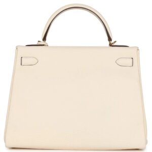 PRE-OWNED HERMÈS KELLY RETOURNE 32 NATA CLEMENCE GOLD HARDWARE