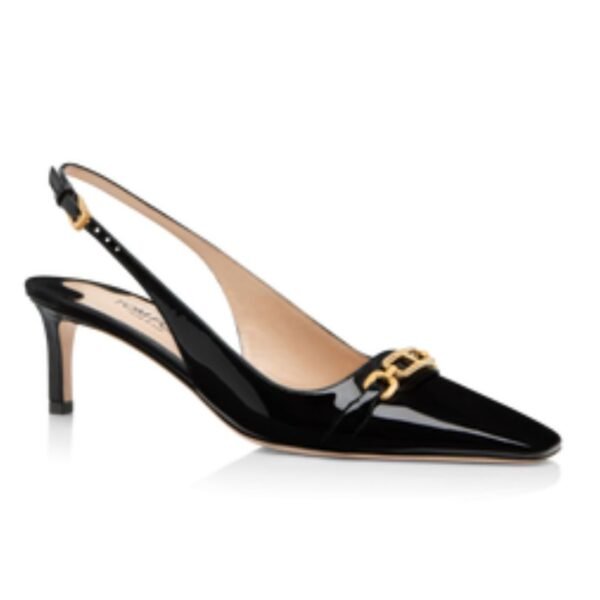 TOM FORD PATENT LEATHER WHITNEY SLINGBACK BLACK - Image 2