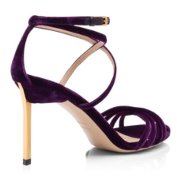 TOM FORD VELVET IDA SANDAL PURPLE - Image 2