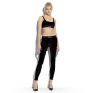 TOM FORD STRETCH VELVET SIGNATURE LEGGINGS