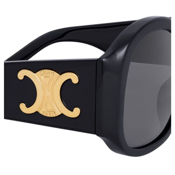 CELINE TRIOMPHE XL 02 SUNGLASSES IN ACETATE BLACK - Image 3