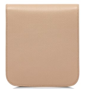TOM FORD GRAIN LEATHER TARA MINI BAG ON STRAP LIGHT BEIGE