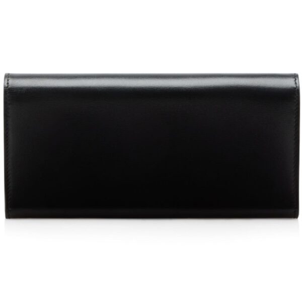 TOM FORD PALMELLATO EFFECT LEATHER CONTINENTAL WALLET BLACK - Image 2