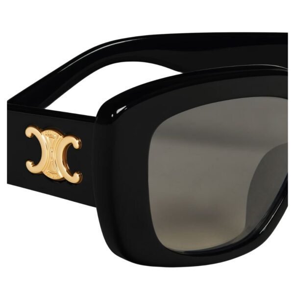 CELINE TRIOMPHE 04 SUNGLASSES IN ACETATE BLACK - Image 5