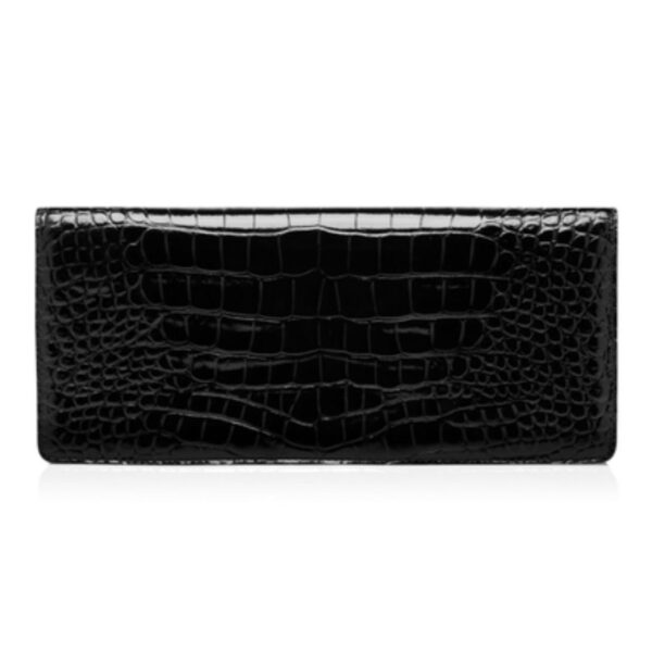 TOM FORD SHINY STAMPED CROCODILE LEATHER WALLIS CLUTCH - Image 2