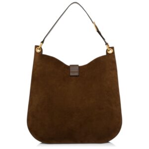 TOM FORD SUEDE LEATHER AND SMOOTH LEATHER TARA LARGE CROSSBODY