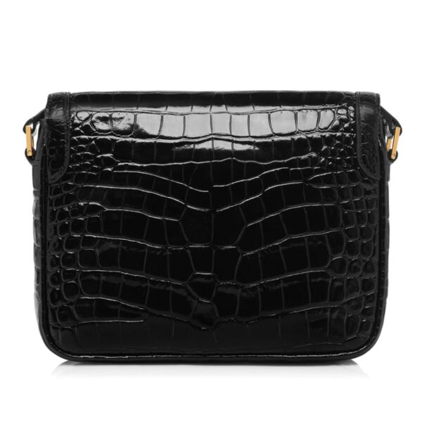 TOM FORD SHINY STAMPED CROCODILE LEATHER WALLIS SMALL SHOULDER BAG - Image 2