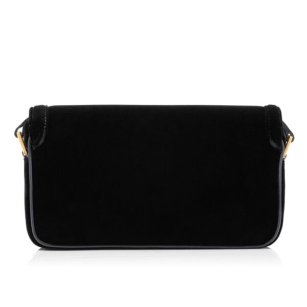TOM FORD VELVET WALLIS E W SHOULDER BAG BLACK - Image 3