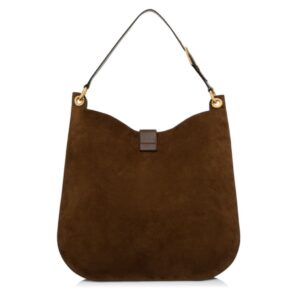 TOM FORD SUEDE LEATHER AND SMOOTH LEATHER TARA LARGE CROSSBODY