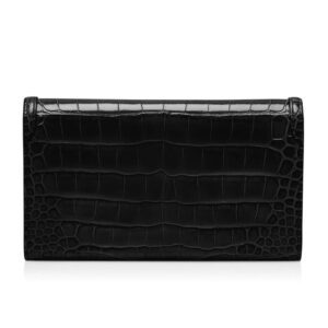 TOM FORD SHINY STAMPED CROCODILE LEATHER WALLIS WALLET ON STRAP
