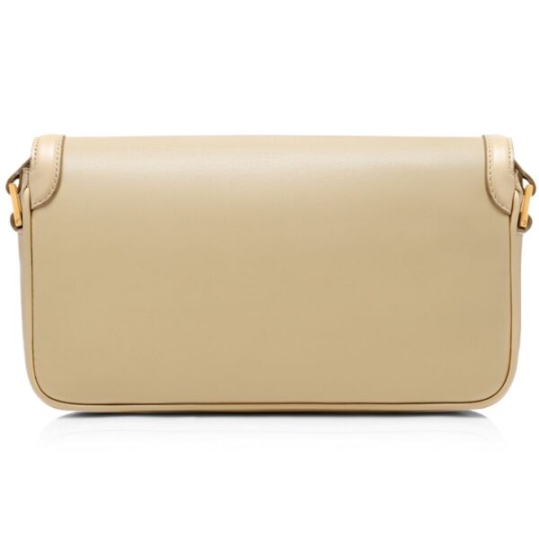 TOM FORD SMOOTH LEATHER WALLIS EAST WEST SHOULDER BAG CAPPUCCINO - Image 3