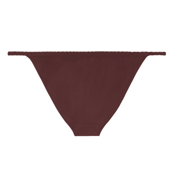 CELINE TRIOMPHE SWIMSUIT BOTTOM IN MATTE JERSEY PRUNE - Image 3