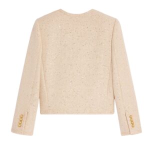 CELINE CHELSEA JACKET IN SEQUIN SILK TWEED