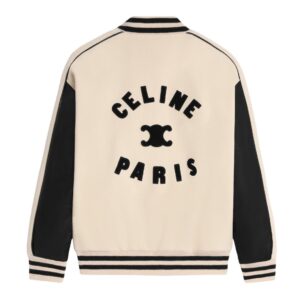 CELINE TRIOMPHE TEDDY JACKET IN TEXTURED WOOL