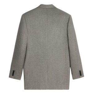 CELINE BNF BLAZER IN STRIPED FLANNEL