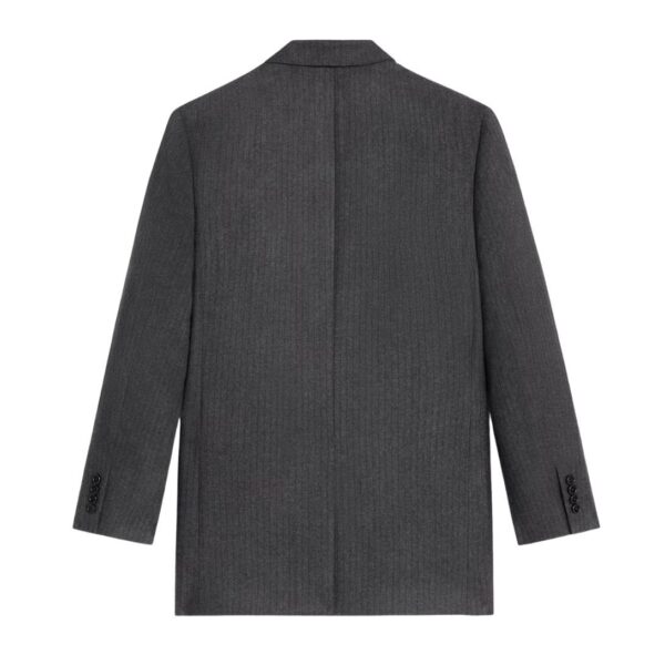 CELINE JUDE JACKET IN WOOL AND CASHMERE FLANNEL - Image 2