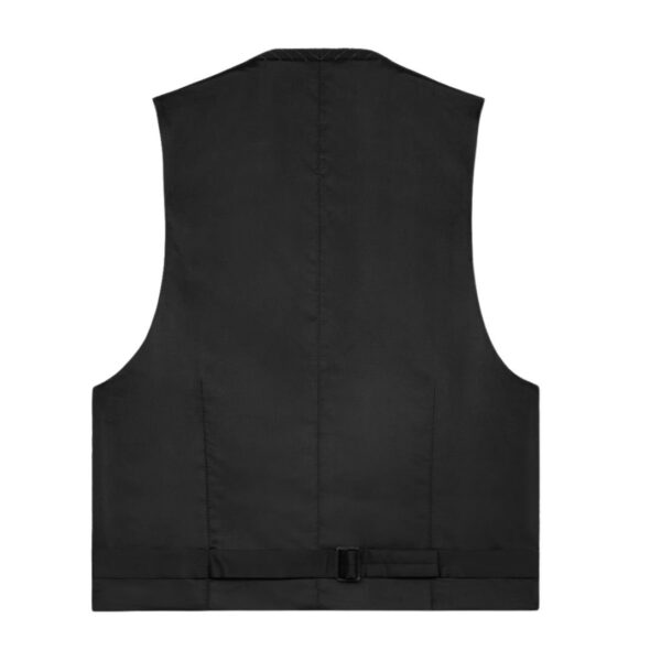CELINE DOUBLE BREASTED VEST IN STRIPED WOOL FLANNEL - Image 2