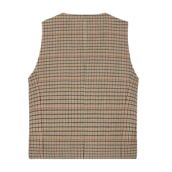 CELINE DOUBLE BREASTED VEST IN HOUNDSTOOTH WOOL - Image 2