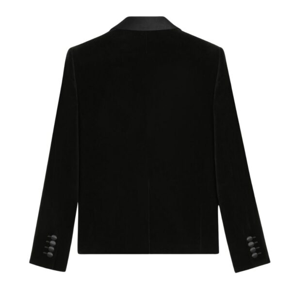 CELINE SHORT TUX JACKET IN COTTON VELVET - Image 2