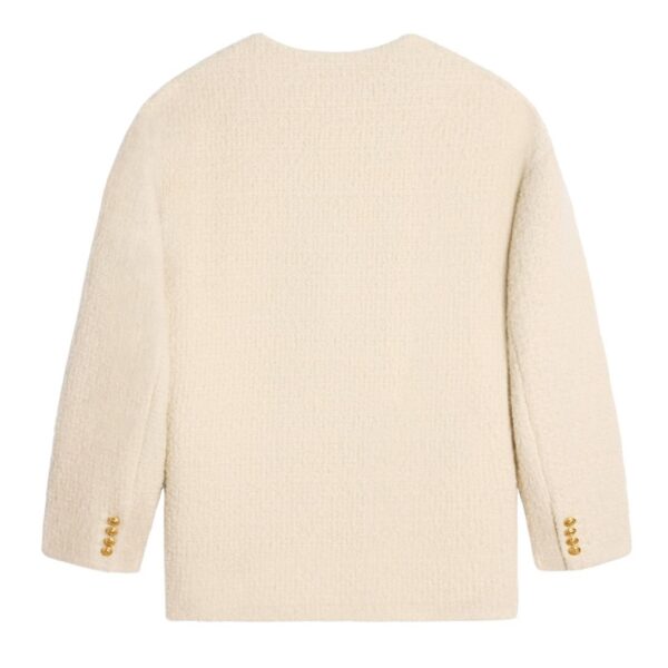 CELINE OVERSIZED JACKET IN CASHMERE NATTÉ IVOIRE - Image 3