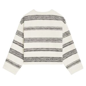 CELINE BAJA CARDIGAN IN STRIPED TWEED