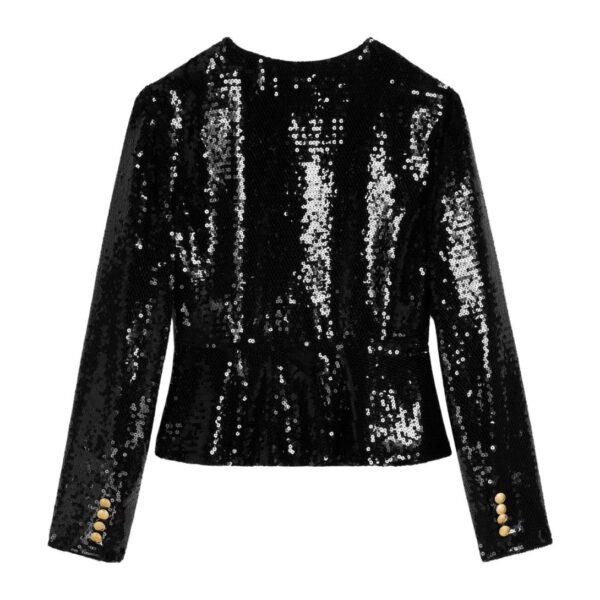CELINE EMBROIDERED CHELSEA JACKET IN SILK MUSLIN - Image 2