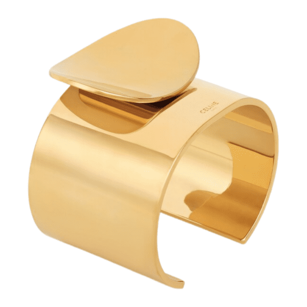 CELINE PETALE CUFF IN BRASS WITH GOLD FINISH - Image 2