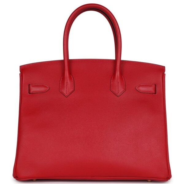 PRE-OWNED HERMÈS BIRKIN 30 ROUGE CASAQUE EPSOM GOLD HARDWARE - Image 2